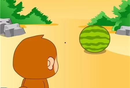 小猴吃瓜,趣味盎然的夏日食趣记